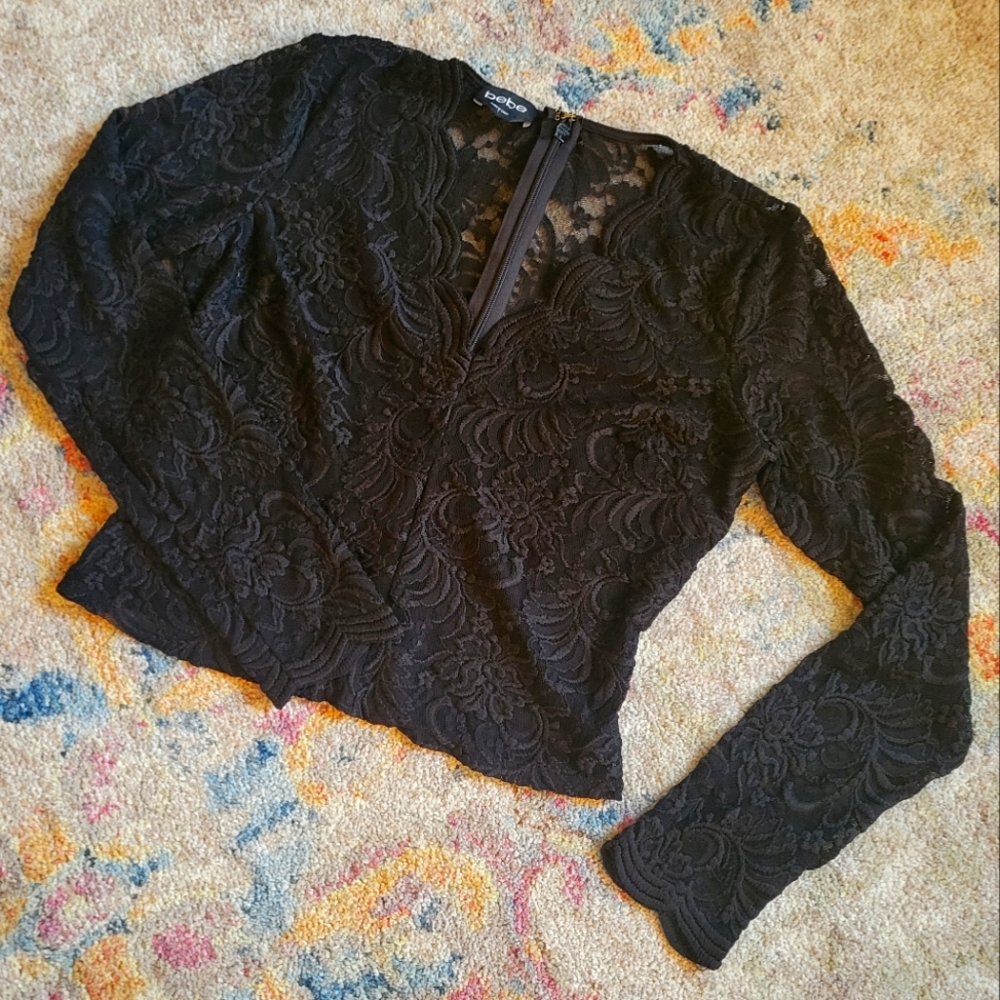 Bebe lace top